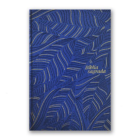 BÍBLIA SLIM NVI Letra grande CAPA DURA AZUL ABSTRATA
