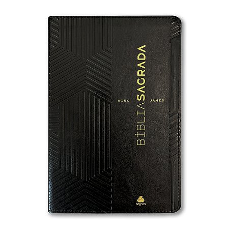 BÍBLIA KING JAMES ULTRAFINA SLIM Letra normal CAPA LUXO PRETA