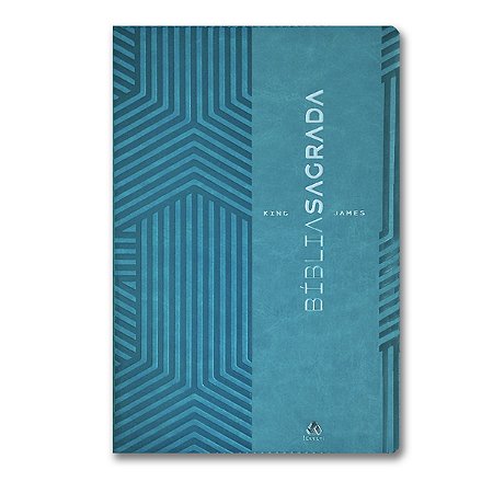 BÍBLIA KING JAMES ULTRAFINA SLIM Letra normal CAPA LUXO TURQUESA