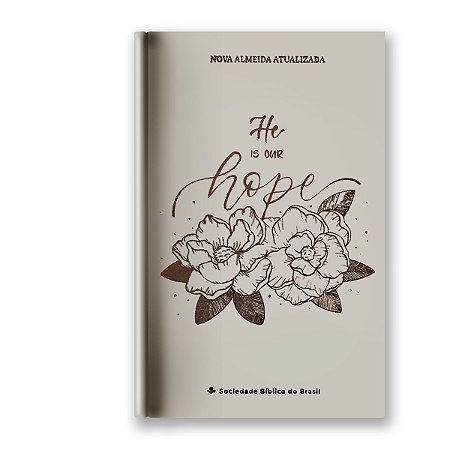 BÍBLIA NA063LG Letra grande CAPA DURA FLOR BEGE