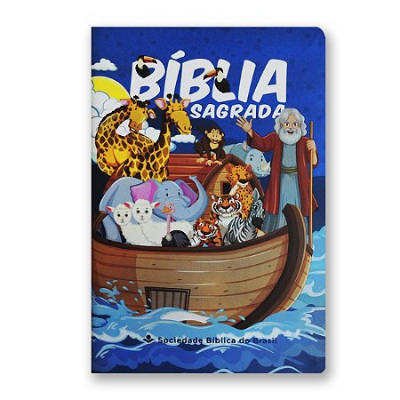 BÍBLIA NA011 Letra normal CAPA SEMIFLEXÍVEL ARCA AZUL EDIÇÃO BOLSO