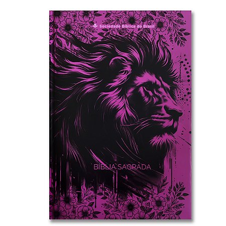 BÍBLIA NTLH63ECO ECONÔMICA Letra normal CAPA DURA LEÃO PINK