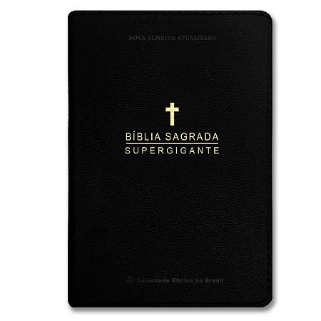 BÍBLIA NA065LSGIL Letra supergigante CAPA LUXO PRETO