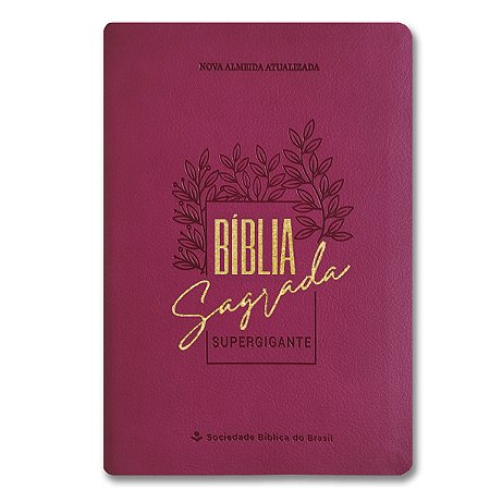 BÍBLIA NA065LSGIL Letra supergigante CAPA LUXO ROSA