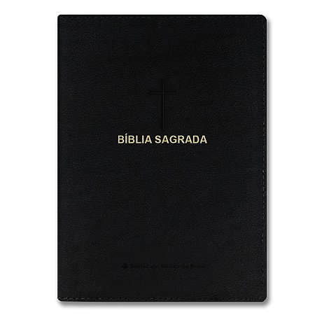 BÍBLIA NA085LV SLIM Letra normal REFERÊNCIAS CAPA LUXO PRETO - Palavras de Jesus em vermelho