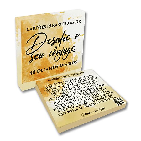 CARTÕES DESAFIE O SEU CÔNJUGE - 40 Desafios Diários