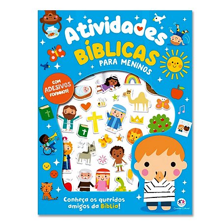 LIVRO ADESIVOS ATIVIDADES BÍBLICAS PARA MENINOS