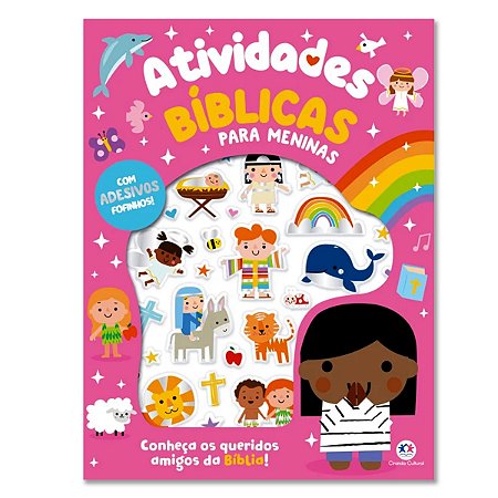 LIVRO ADESIVOS ATIVIDADES BIBLICAS PARA MENINAS
