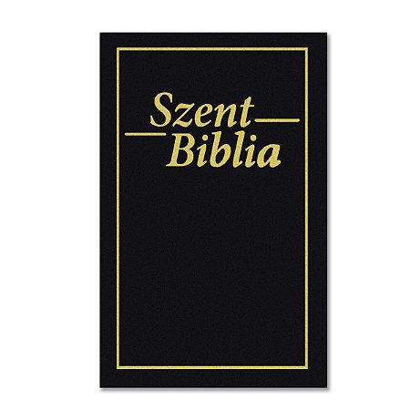 BÍBLIA HUNP HÚNGARO Letra normal CAPA BROCHURA PRETA