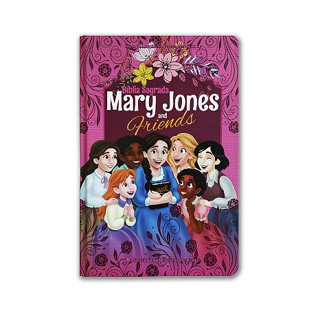 BÍBLIA MARY JONES AND FRIENDS NTLH063 Capa Dura Ilustrada Pink
