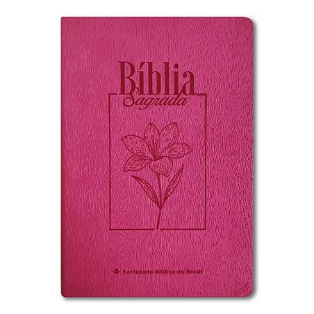 BÍBLIA NA065LG Letra grande CAPA FLEXÍVEL LEGNO GOIABA