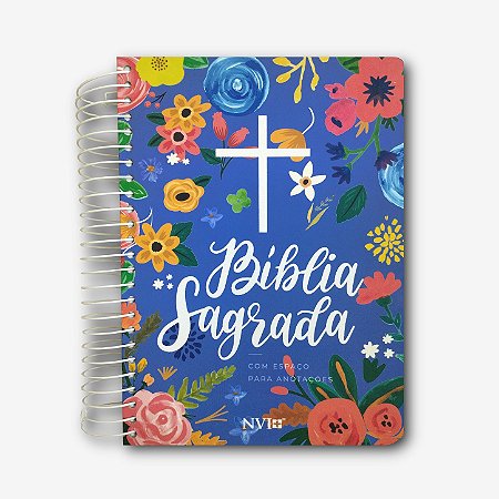 BÍBLIA NVI ANOTE Letra Normal capa espiral céu azul