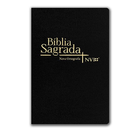 BÍBLIA NVI LETRA NORMAL - CAPA SEMI-LUXO PRETA