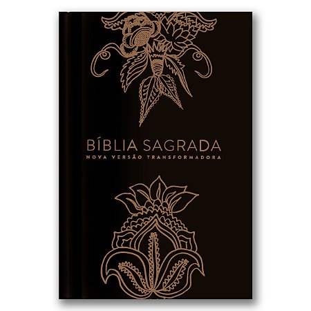 BÍBLIA NVT LN LETRA NORMAL - INDIAN FLOWERS - DOURADA