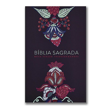 BÍBLIA NVT LG ST - LETRA GRANDE - INDIAN FLOWERS - VINHO