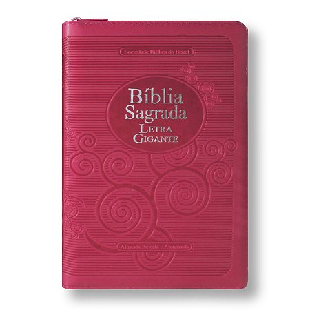 BÍBLIA RA065TIZLGI - Letra Gigante índice capa pink