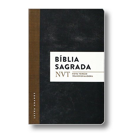 BÍBLIA NVT LETRA GRANDE CAPA FLEXÍVEL CLÁSSICA PRETA / CAFÉ