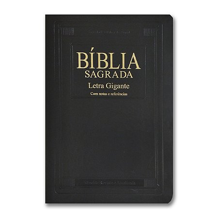 BÍBLIA RA065 TILGI Letra Gigante capa luxo preta nobre índice