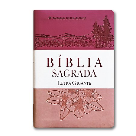 BÍBLIA RA065TILGI Letra Gigante CAPA luxo 3 cores pink rosa e branca índice