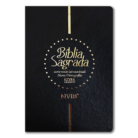 BÍBLIA NVI LETRA GIGANTE CAPA LUXO PRETA
