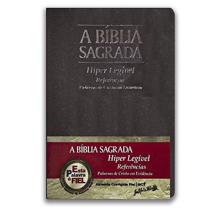 BÍBLIA ACF HIPER LEGÍVEL c/ ref. CAPA PU LX ROSE GOLD palavras de Jesus em vermelho