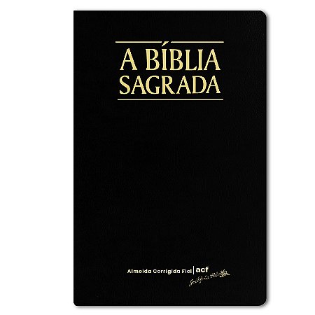 BÍBLIA ACF Letra SUPERLEGÍVEL C/ REFERÊNCIAS CAPA LUXO PRETA ÍNDICE