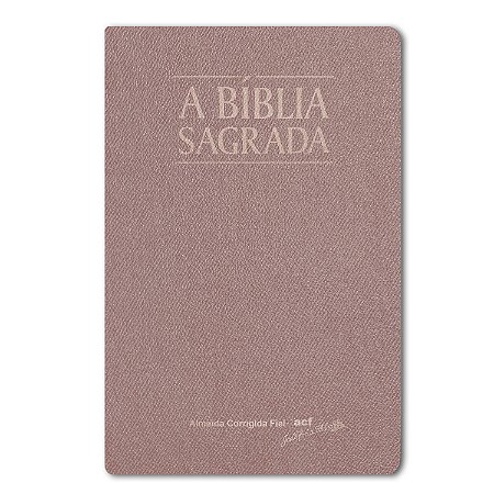 BÍBLIA ACF Letra SUPERLEGÍVEL C/ REFERÊNCIAS CAPA LUXO ROSA GOLD