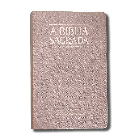 BÍBLIA ACF Letra SUPERLEGÍVEL C/ REFERÊNCIAS CAPA LUXO ROSA GOLD