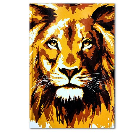 BÍBLIA NA063LG Letra grande CAPA DURA ILUSTRADA LEÃO OURO