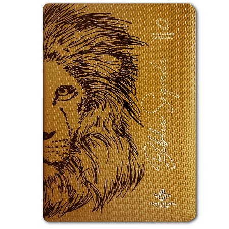 BÍBLIA NA065LG Letra grande CAPA LUXO DOURADA LEÃO