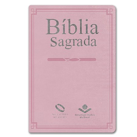 BÍBLIA NA65:RS MISSIONÁRIA Letra normal CAPA ROSA CLARO