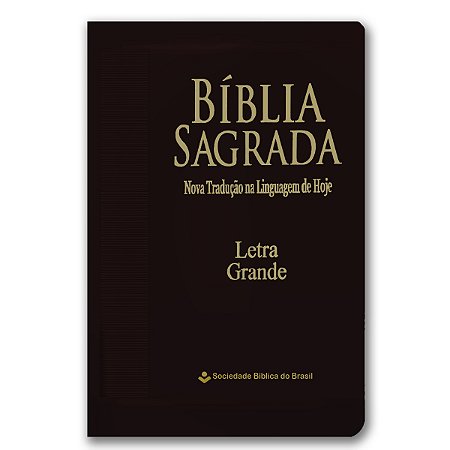BÍBLIA NTLH045LG Letra grande marrom nobre - edição de bolso