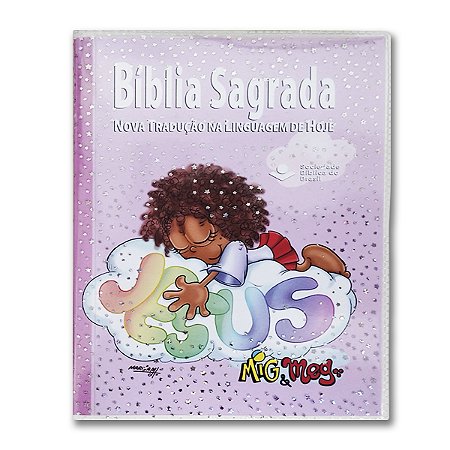 BÍBLIA NTLH40PMM MIG MEG Letra normal CAPA BROCHURA CRISTAL BOLSO