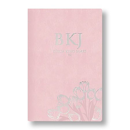 BÍBLIA KING JAMES FIEL 1611 CAPA ROSA