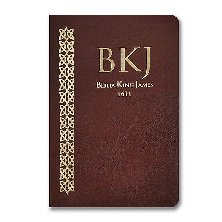 BÍBLIA KING JAMES FIEL 1611 ULTRAFINA Letra normal cp luxo marrom