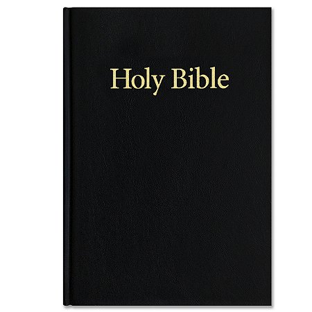 HOLY BIBLE WINDSOR 25AP Letra normal KING JAMES CAPA DURA PRETA