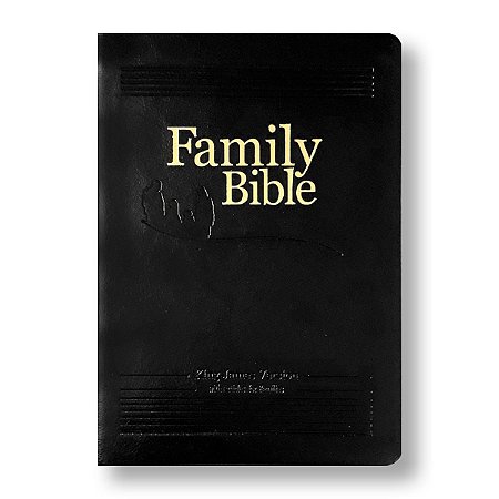 FAMILY BIBLE KING JAMES KJV065 CAPA PRETA - BÍBLIA DA FAMILIA EM INGLÊS