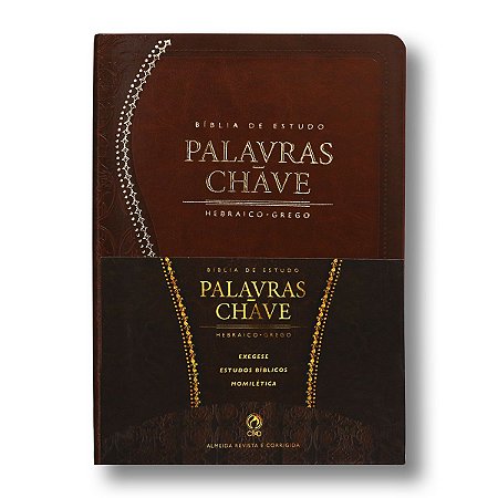 BÍBLIA DE ESTUDO PALAVRAS CHAVE RC085 MARROM HEBRAICO/GREGO
