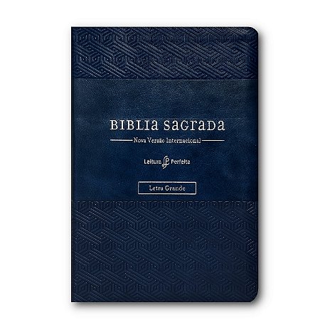 BÍBLIA NVI COM ESPAÇO PARA ANOTAÇÕES Letra grande capa luxo azul - SUA BÍBLIA