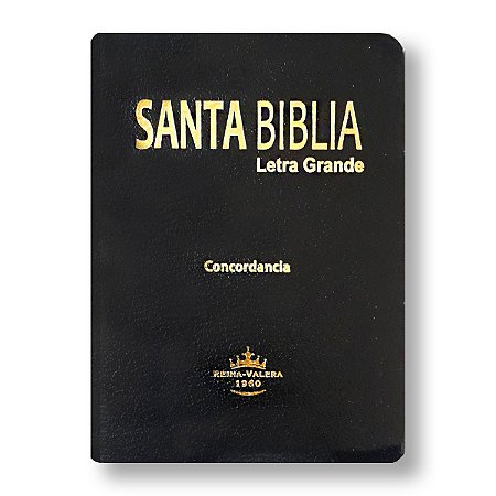 SANTA BIBLIA RVR025 REINA VALERA LETRA GRANDE PRETA CONCORDÂNCIA SEMILUXO