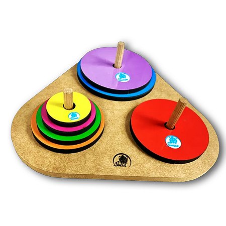 TORRE DE HANÓI - MDF 8 peças