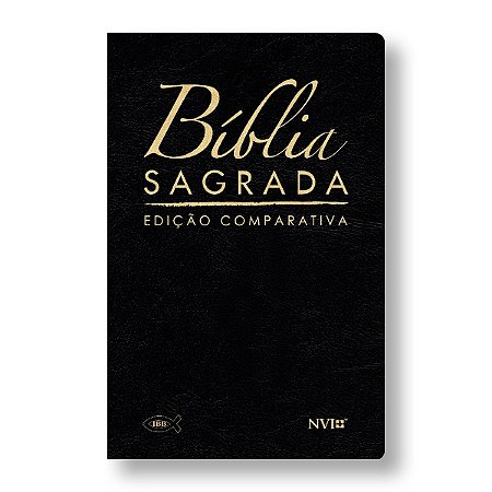 BÍBLIA COMPARATIVA RC-NVI LUXO LETRA NORMAL CAPA PRETA