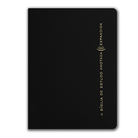 BÍBLIA DE ESTUDO RA ANOTADA E EXPANDIDA CAPA LUXO PRETA