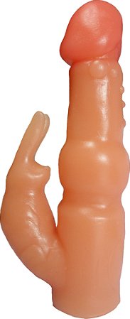 Duplo Rabbit Bege 17,1 X 3,8 - 9,2 X 2,7 cm aproximado