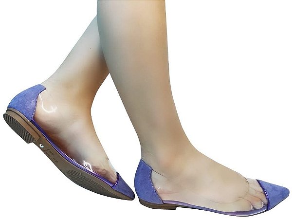 Sapatilha suede orquidea (Roxo) / vinil Cód.1582