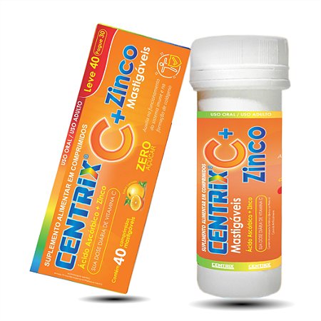 Centrix Vit C + Z Mastigável