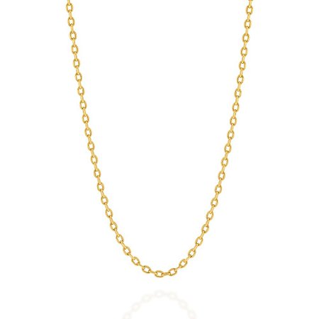 CORRENTE FOLHEADO A OURO FIO CADEADO. MED 45CM ROMMANEL 530960