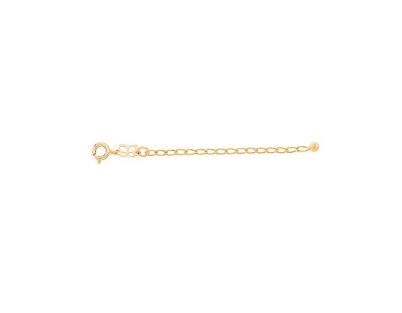 EXTENSOR FOLHEADO A OURO ELO 0,50 LAMINADO. MED 7CM ROMMANEL 531950