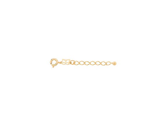 EXTENSOR FOLHEADO A OURO FIO 0,60 LOSANGO. MED 5CM ROMMANEL 531947