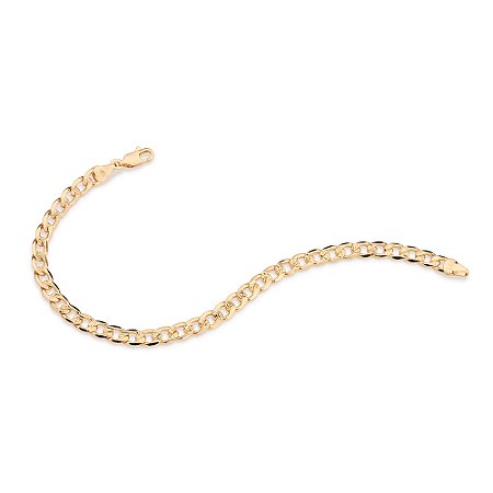 PULSEIRA MASCULINA FOLHEADO A OURO FIO GROUMET. MED 19/20/21/22CM ROMMANEL 550791